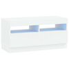 vidaXL LED TV Cabinet White Engineered Wood