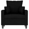 vidaXL Sofa Chair Black 60 cm Fabric