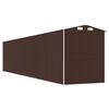 vidaXL Garden Shed Dark Brown 192x938x223 cm Galvanised Steel