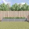 vidaXL Planter Light Grey 385 x 100 x 45 cm Galvanised Steel