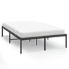 vidaXL Metal Bed Frame without Mattress Black 135x190cm