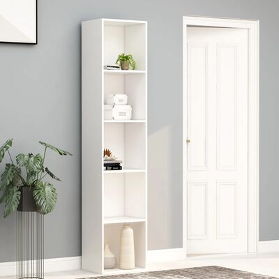 vidaXL Book Cabinet White 40x30x189 cm Engineered Wood