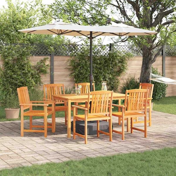 vidaXL Garden Dining Set 5 pcs Brown Solid Acacia Wood