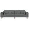 vidaXL Fabric Sofa with Cushion Dark Grey 208 cm Fabric