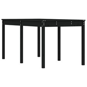 vidaXL Garden Table Black 159.5x82.5x76 cm Solid Wood Pine