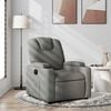 vidaXL Recliner Chair Dark Grey Fabric