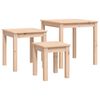 vidaXL Nesting Tables 3 pcs Solid Wood Pine