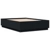 vidaXL Bed Frame without Mattress Black 135x190 cm Double