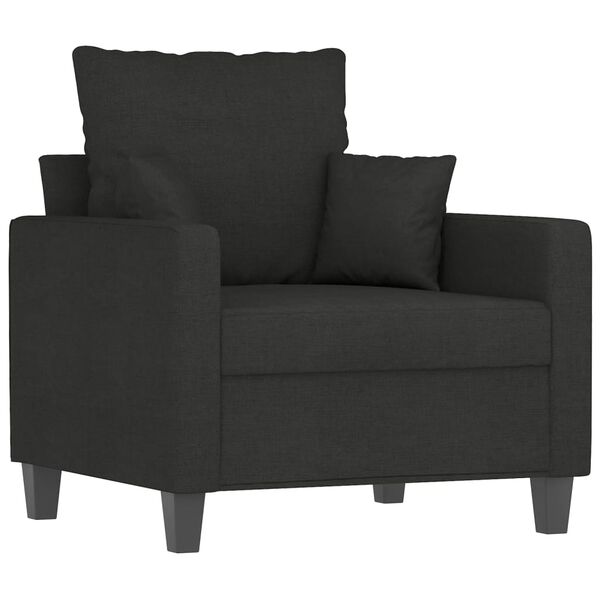 vidaXL Sofa Chair Black 60 cm Fabric