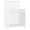 vidaXL Bed Cabinet White 40x35x60 cm Engineered Wood