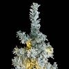 vidaXL Slim Christmas Tree 300 LEDs & Flocked Snow 300 cm
