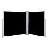vidaXL Retractable Side Awning Black 100x600 cm