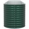 vidaXL Garden Raised Bed Green 400 x 80 x 81 cm Steel