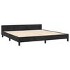 vidaXL Bed Frame without Mattress Black 152x203 cm Queen Velvet
