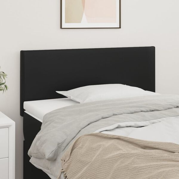 vidaXL Headboard Black 100 cm Faux Leather