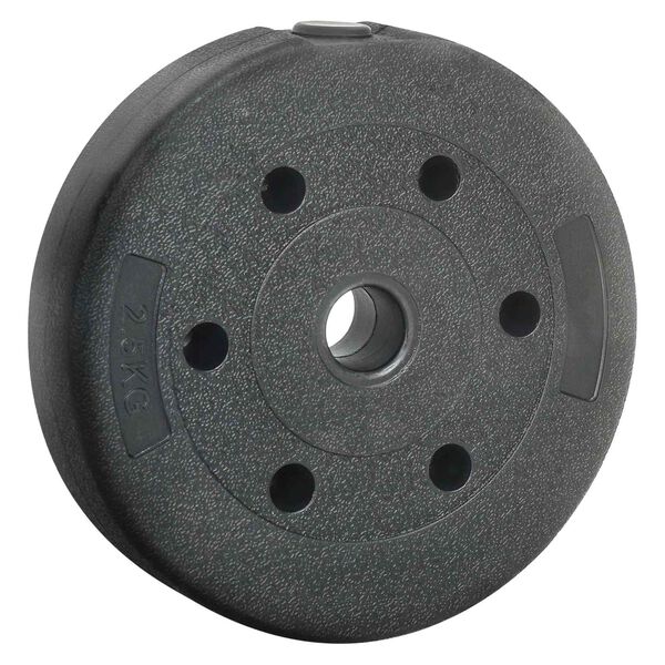vidaXL Weight Plates 4 pcs Black &Oslash; 21.5 x 3.8 cm