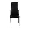 vidaXL Dining Chairs 2 pcs Black Faux Leather