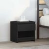 vidaXL Bedside Cabinet Black 40x30x39 cm Engineered Wood