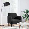 vidaXL Sofa Chair with Armrests Black 54 cm Velvet