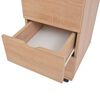 vidaXL Drawer Unit 33x45x60 cm Oak