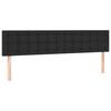 vidaXL Headboards Black 200x5x78/88 cm Faux Leather
