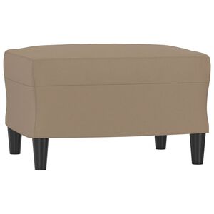 vidaXL Footstool Cappuccino 60x50x41 cm Faux Leather