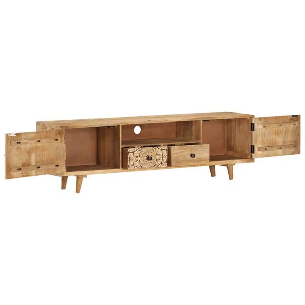 vidaXL TV Cabinet 140x30x40 cm Solid Mango Wood