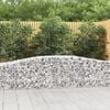 vidaXL Arched Gabion Baskets 5 pcs 400x50x60/80 cm Galvanised Iron