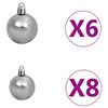 vidaXL Corner Artificial Christmas Tree LEDs&Ball Set Green 180 cm PVC