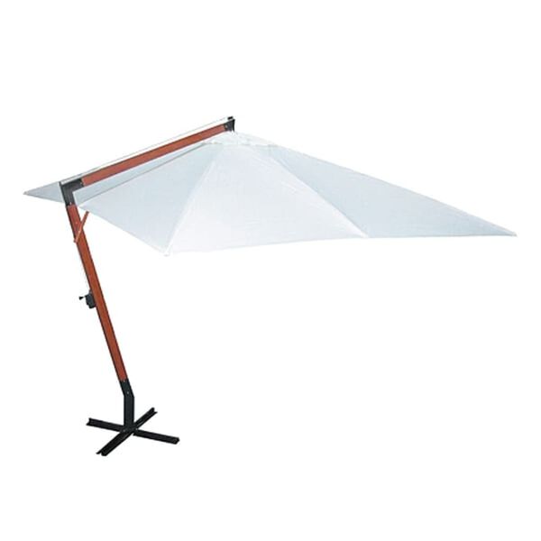 vidaXL Garden Parasol 300 x 400 cm White
