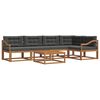 vidaXL Outdoor Sofa Set 6 pcs Natural and Anthracite