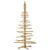 vidaXL Wooden Christmas Tree with Stand Brown 210 cm Solid pine wood