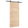 vidaXL Sliding Door Natural 80 x 208 cm Solid Pine Wood