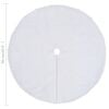 vidaXL Christmas Tree Skirt White 90 cm Faux Fur