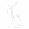 vidaXL Acrylic Reindeer Family Christmas Decoration 300 LED Cold White