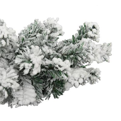 vidaXL Christmas Garland with Flocked Snow Green 20 m PVC