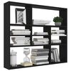 vidaXL Wall Shelf Black 90x16x78 cm Engineered Wood