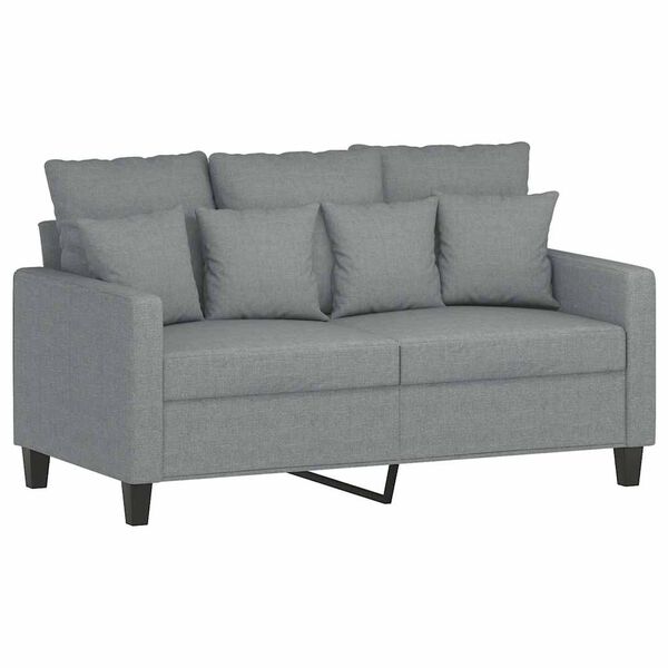 vidaXL 2-Seater Sofa Light Grey 120 cm Fabric