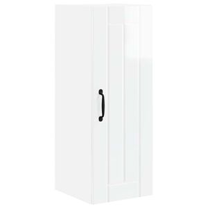 vidaXL Wall Cabinet LUCCA High Gloss White 30 x 31 x 80 cm