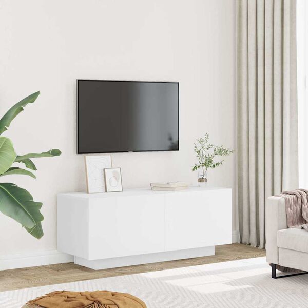 vidaXL TV Cabinet White 100x35x40 cm Engineered Wood