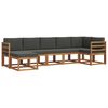 vidaXL Outdoor Sofa Set 7 pcs Natural and Anthracite