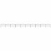 vidaXL Garden Fence with Spear Top Steel 1781,5x150 cm Black (10x144943)