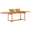 vidaXL 9 Piece Garden Dining Set Solid Teak Wood