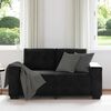 vidaXL Loveseat Sofa Black 160x77x82 cm Velvet