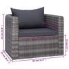vidaXL 8 Piece Garden Lounge Set with Cushions Poly Rattan Grey