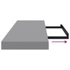 vidaXL Floating Wall Shelf Grey 80x23.5x3.8 cm MDF