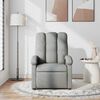 vidaXL Massage Recliner Chair Light Grey Fabric