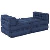vidaXL Modular Sofa 4 pcs Indigo Fabric