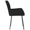 vidaXL Dining Chairs 2 pcs Black Fabric