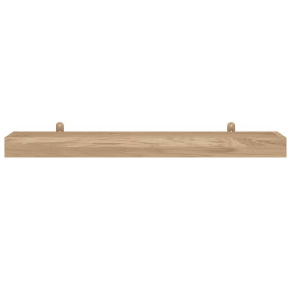 vidaXL Wall Shelves 2 pcs 110x15x4 cm Solid Wood Teak